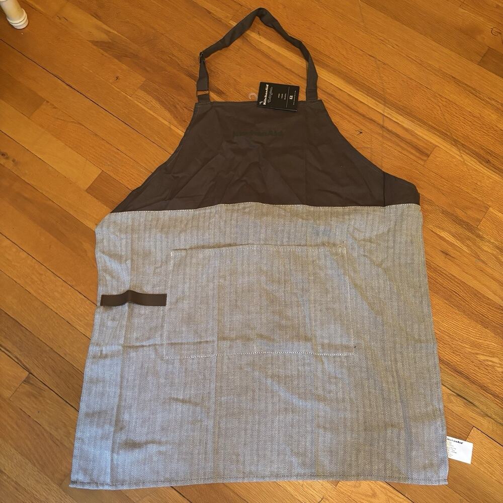 NWT KITCHENAID Apron New Evergreen 100% Cotton Kitchen Cooking Baking New